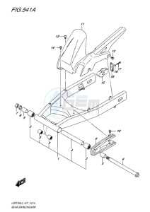 GSR750 drawing REAR SWINGING ARM L5