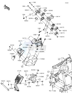 BRUTE FORCE 750 4x4i EPS KVF750GFF EU drawing Steering Shaft