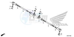 TRX420FA2G TRX420F Europe Direct - (ED) drawing TIE ROD