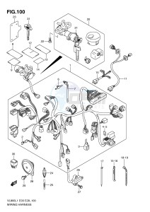 VL800 (E3-E28) VOLUSIA drawing WIRING HARNESS (VL800CL1 E3)