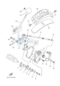 YFM700FWAD YFM70GPXH GRIZZLY 700 EPS (B1A1) drawing SHIFT SHAFT