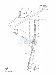 WR250F (BAKJ) drawing REAR MASTER CYLINDER