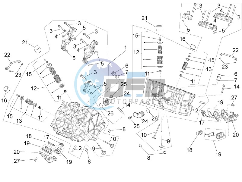 Cylinder head - valves