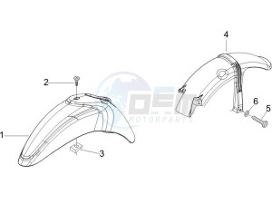 Liberty 200 4t Sport e3 drawing Wheel housing - Mudguard