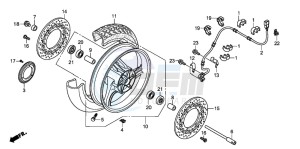 NT700VA drawing FRONT WHEEL