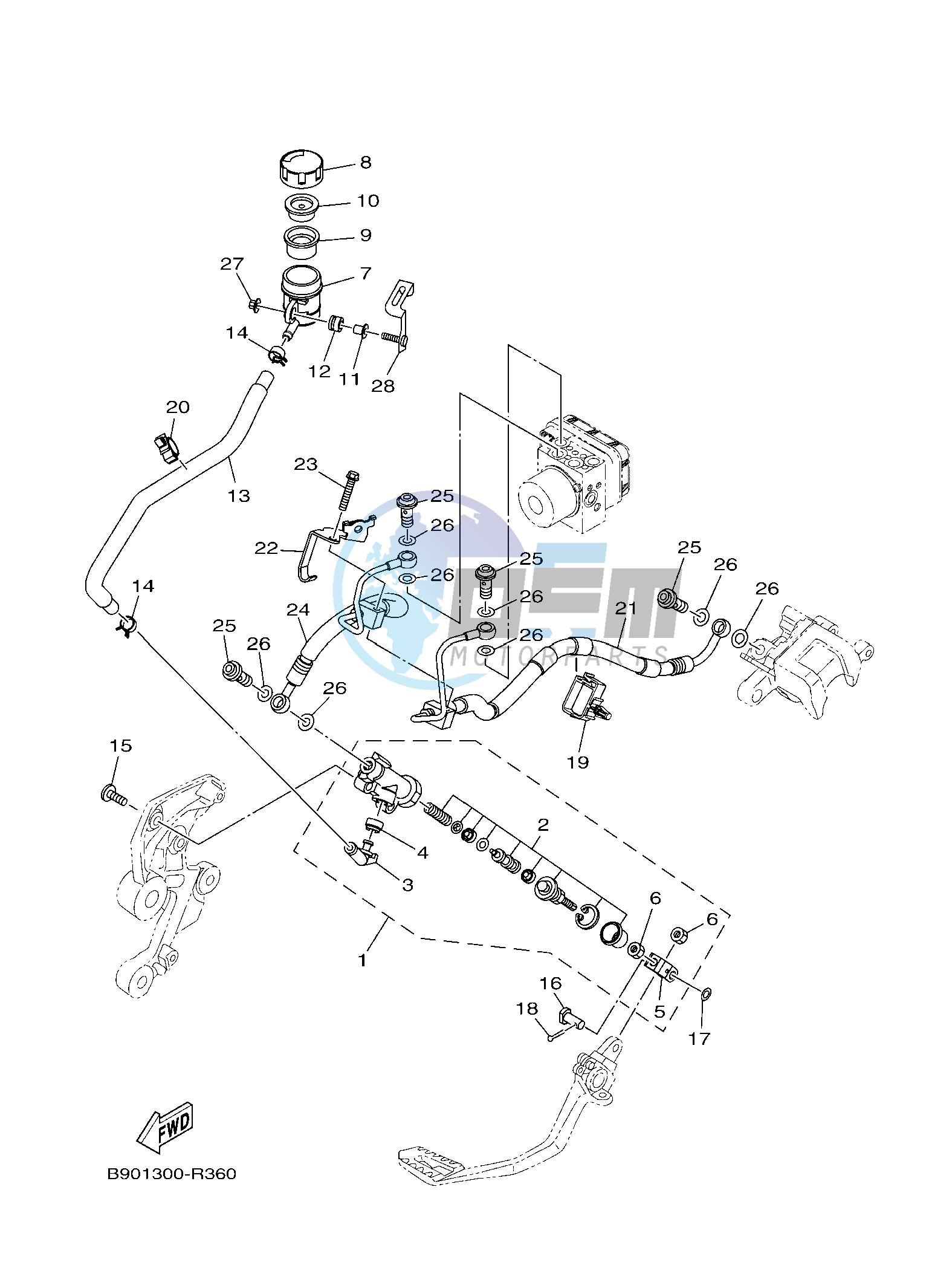 REAR MASTER CYLINDER