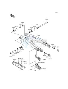 KLX450R KLX450ADF EU drawing Swingarm