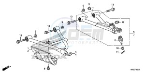 TRX420TE1F TRX420 Europe Direct - (ED) drawing FRONT ARM