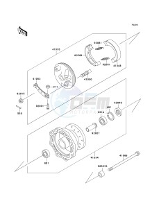 KX 60 [KX60] (B15-B19) [KX60] drawing FRONT HUB