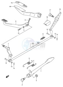 VL800 (E2) VOLUSIA drawing STAND - REAR BRAKE