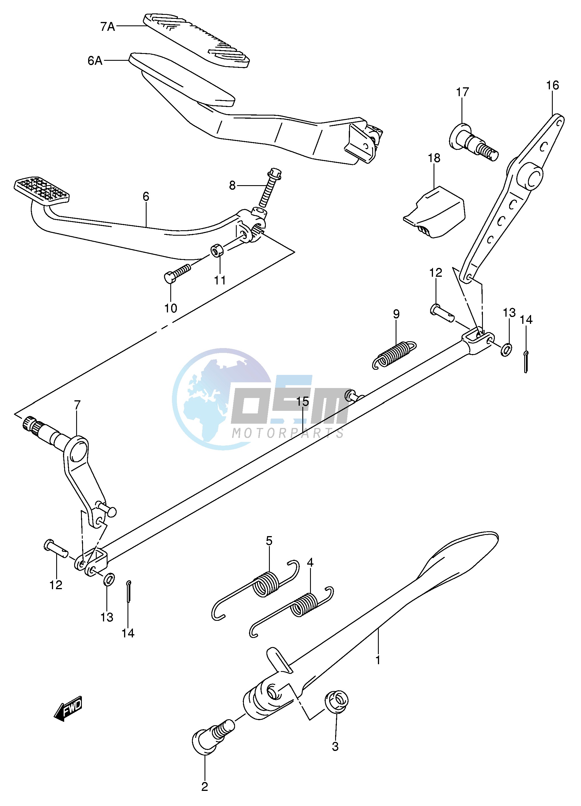 STAND - REAR BRAKE