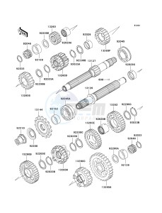 ZX 600 J [ZZR600] (J6F-J8F) J7F drawing TRANSMISSION