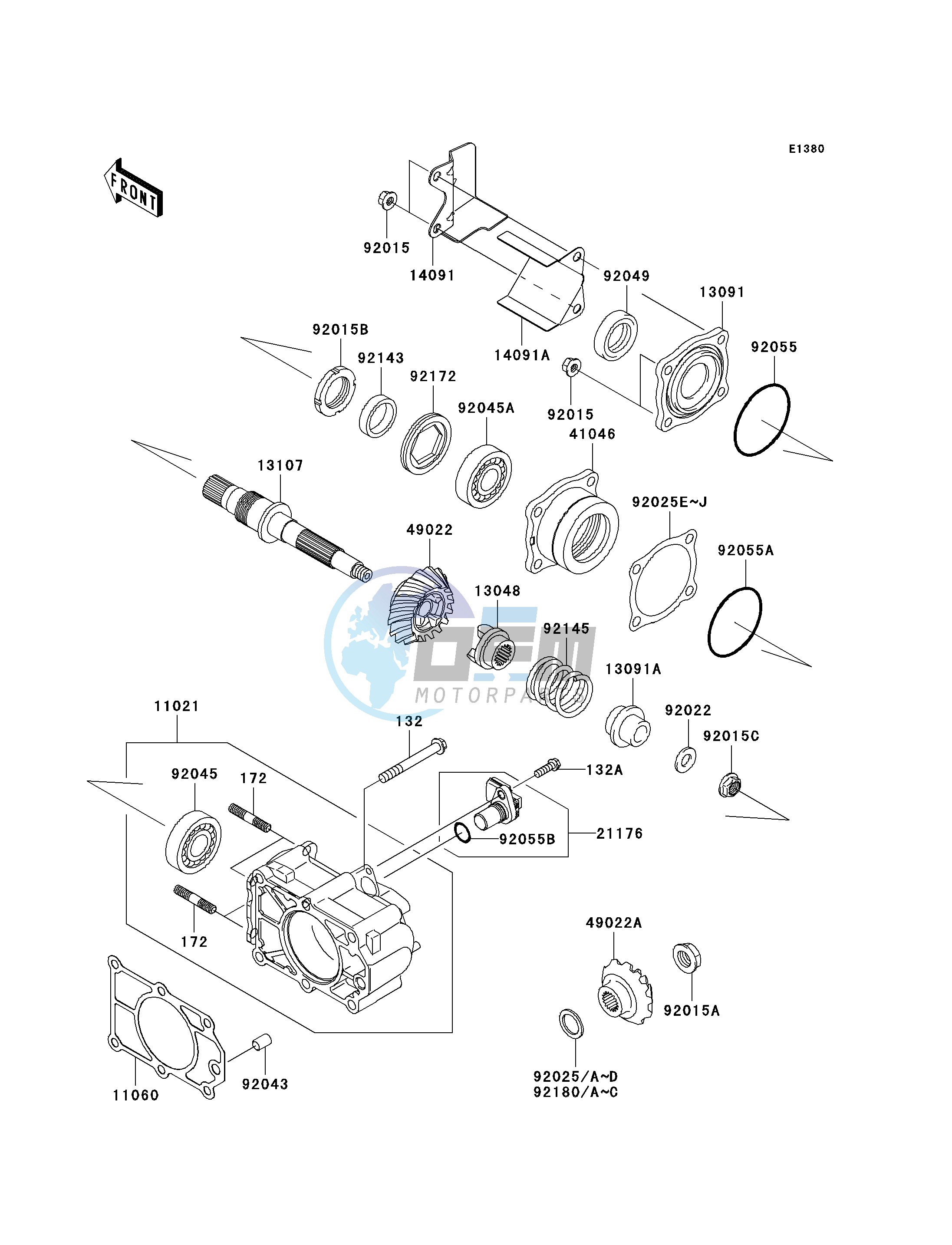 BEVEL GEAR CASE