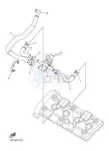 YZF-R1B 1000 (1KBP) drawing AIR INDUCTION SYSTEM