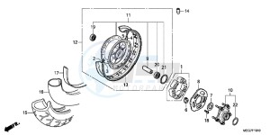 VT750C2BB Shadow E drawing REAR WHEEL (VT750C2B/C/CA)