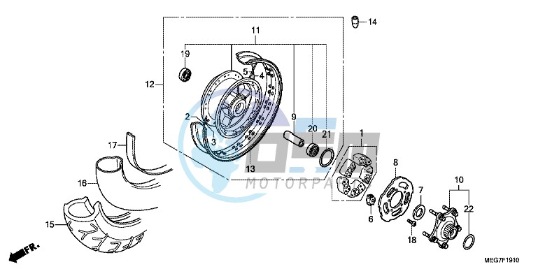 REAR WHEEL (VT750C2B/C/CA)