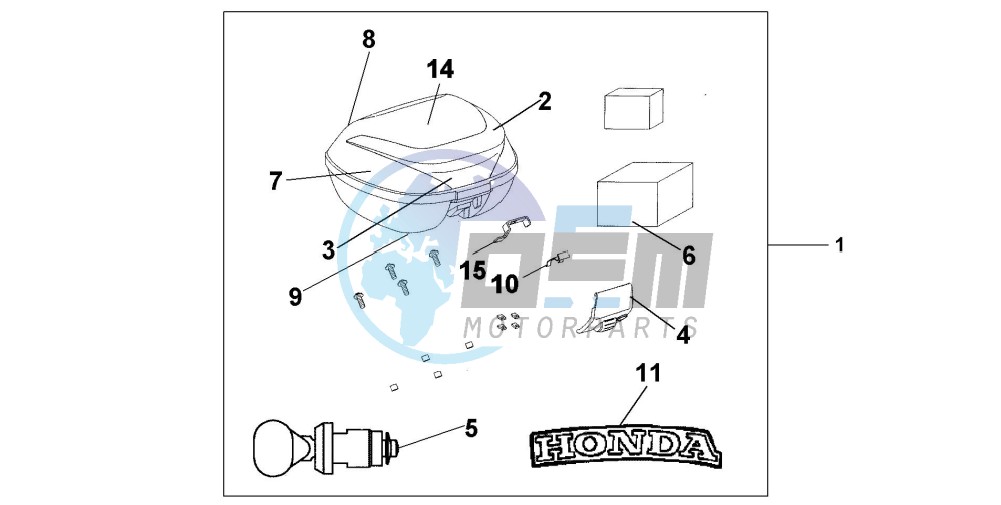 TOP BOX 35 L MAX GRAY METALLIC