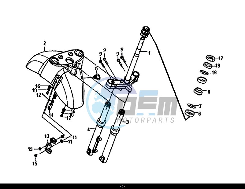 STEERING STEM FRONT CUSHION