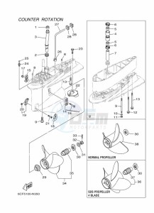 FL300BETX drawing PROPELLER-HOUSING-AND-TRANSMISSION-4