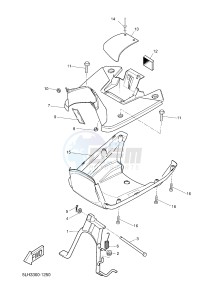 EW50N STUNT (3C7A) drawing STAND & FOOTREST