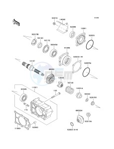 KAF 620 E [MULE 3010 4X4] (E6F-E8F) E8F drawing BEVEL GEAR CASE