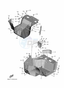 YXE850EN YXE85WPHM (BAND) drawing STAND & FOOTREST