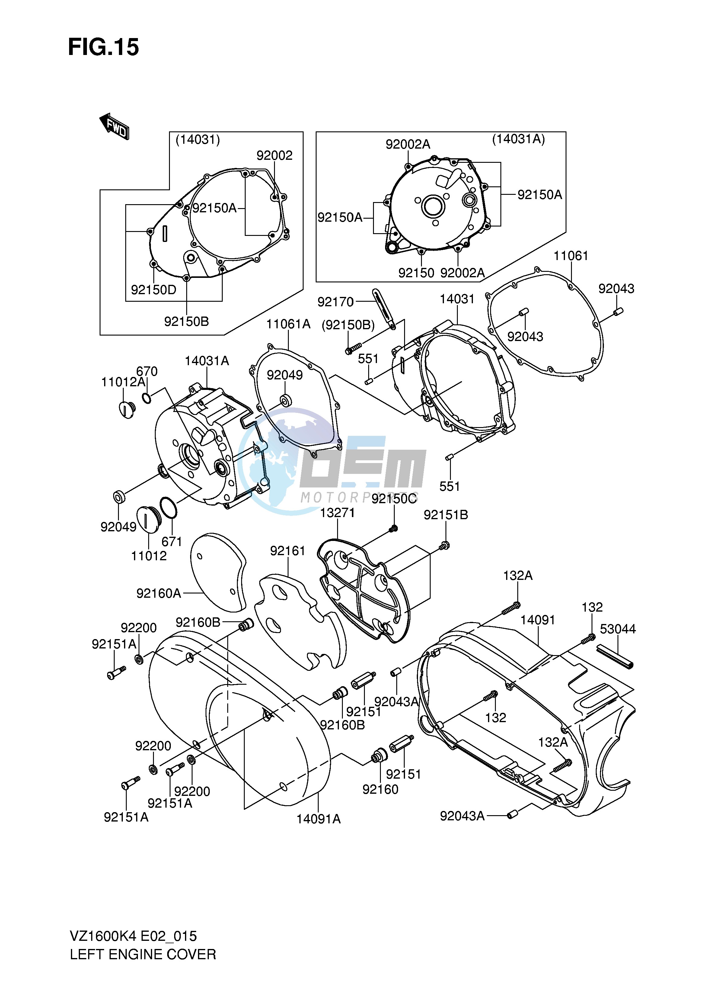 LEFT ENGINE COVER