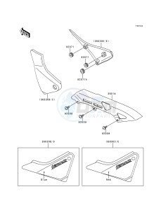 ZR 550 B [ZEPHYR] (B1-B4) [ZEPHYR] drawing SIDE COVER_CHAIN CASE-- ZR550-B3- -