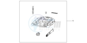 XRV750 AFRICA TWIN drawing REAR BASE CARRIER