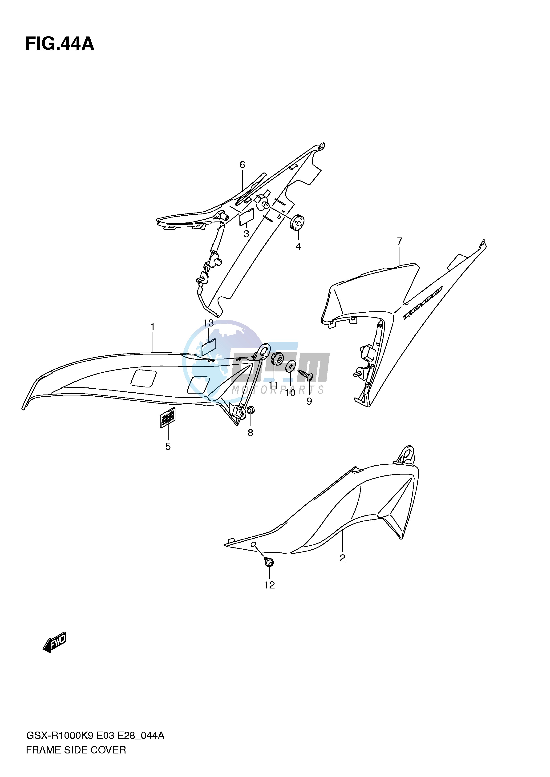 FRAME SIDE COVER (MODEL L0)