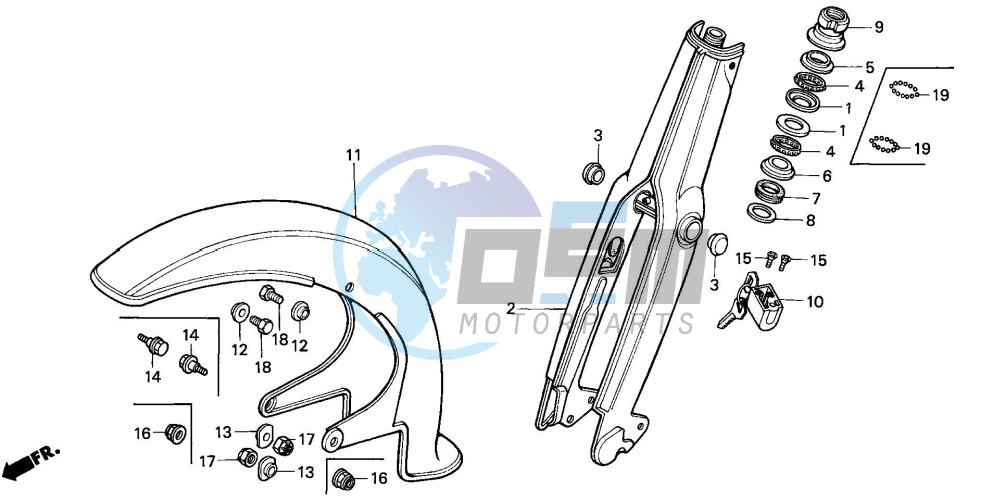 FRONT FORK/FRONT FENDER