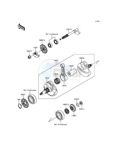 KLX450R KLX450AEF EU drawing Crankshaft