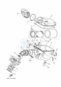 YFM700FWAD GRIZZLY 700 EPS (BFEC) drawing INTAKE