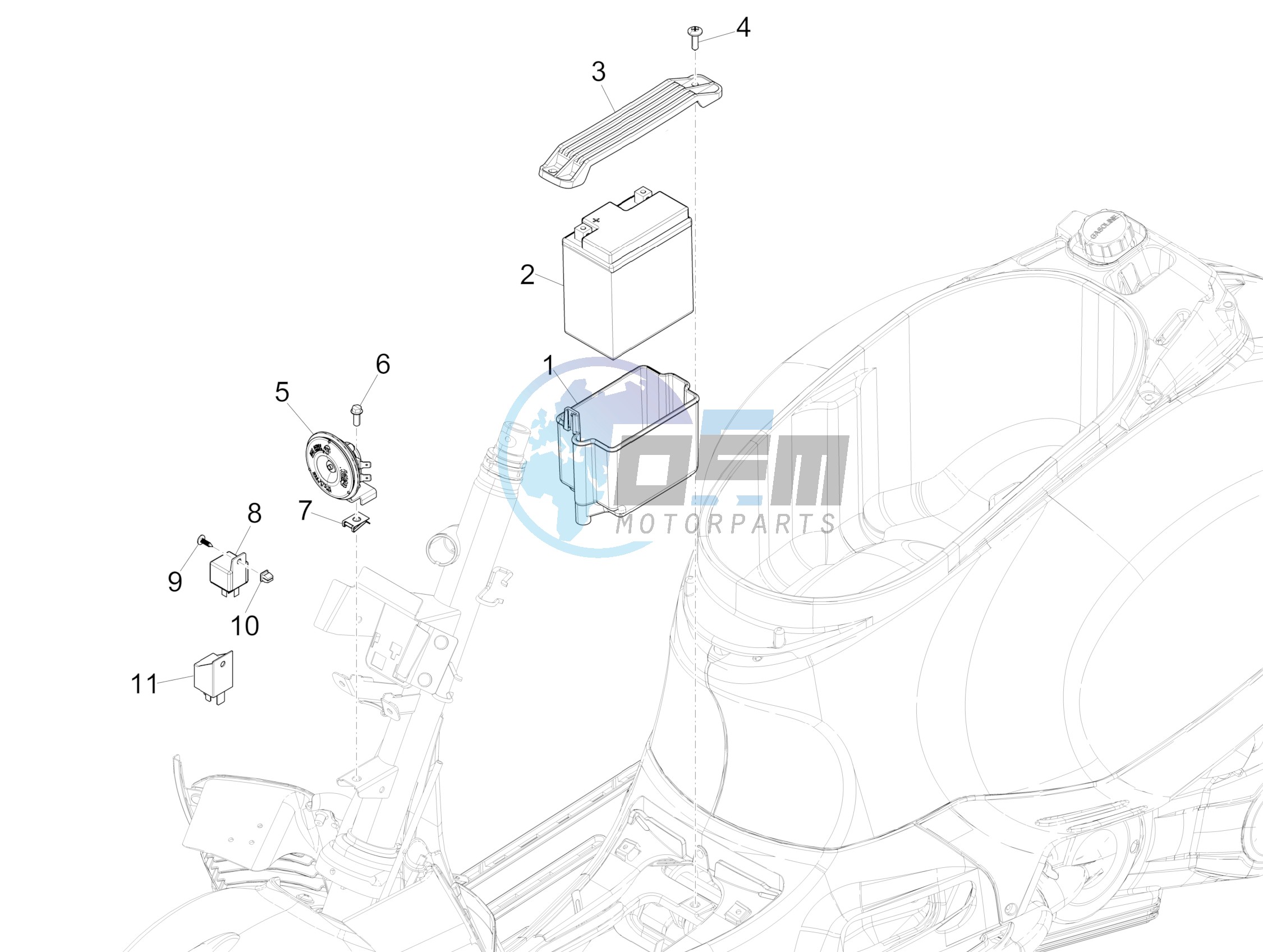 Remote control switches - Battery - Horn