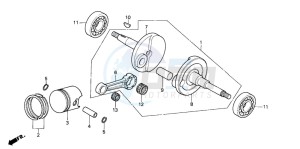 PK50M drawing CRANKSHAFT/PISTON