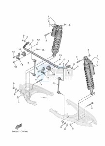 YXF1000EWS YX10FPSM (B4J2) drawing REAR SUSPENSION