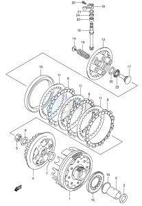 VL125 (E2) drawing CLUTCH