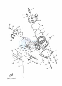 YZ85LW (B0G4) drawing CYLINDER