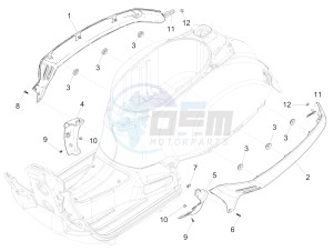 GTS Super 150 ie 4T 3V (APAC) (Au, Ex, Jp, Ri, T, V) drawing Side cover - Spoiler