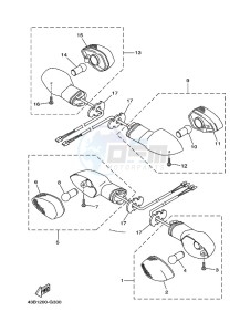 XTZ125E XTZ125 (1SBM) drawing FLASHER LIGHT