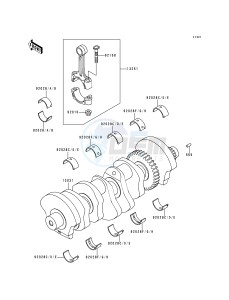 ZX 750 P [NINJA ZX-7R] (P1-P4) [NINJA ZX-7R] drawing CRANKSHAFT