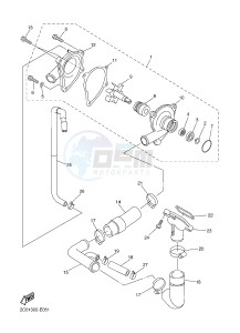 YZF-R6 R6 600 (1JSX) drawing WATER PUMP