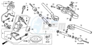 CBR1000RR9 Europe Direct - (ED / MME REP) drawing HANDLE PIPE/TOP BRIDGE