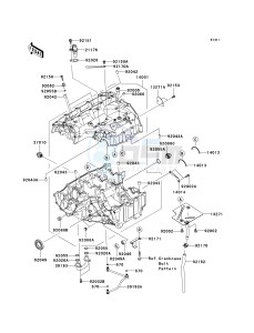 ZX636 C [NINJA ZX-6R] (C6F) C6F drawing CRANKCASE