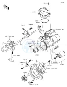 MULE PRO-DXT KAF1000BJF EU drawing Gear Change Mechanism