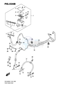 GSX-1300R ABS HAYABUSA EU drawing FRONT BRAKE HOSE