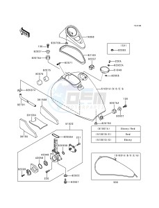 VN 800 A [VULCAN 800] (A1-A5) [VULCAN 800] drawing FUEL TANK -- VN800-A4- -