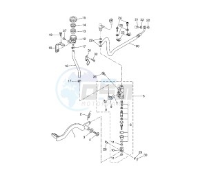 WR R 125 drawing REAR MASTER CYLINDER