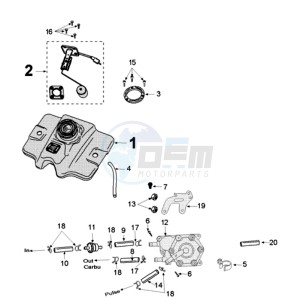 FIGHT 3 A 4T LE MANS drawing TANK AND FUEL PUMP TAIYOGIKEN