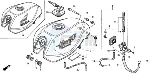 CB600F CB600F drawing FUEL TANK